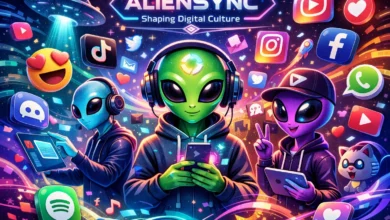 app and socials aliensync